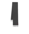 Ami Alexandre Mattiussi Grey Ami De Coeur Logo Scarf In Gray