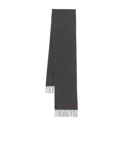 AMI ALEXANDRE MATTIUSSI FRINGED SCARF
