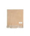 Ami Alexandre Mattiussi Fringed Scarf In Nude