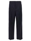 Ami Alexandre Mattiussi Ami Paris Front Pleat Pants In Black