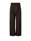 Ami Alexandre Mattiussi Gabardine Cargo Trousers In Brown