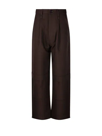 AMI ALEXANDRE MATTIUSSI GABARDINE CARGO TROUSERS