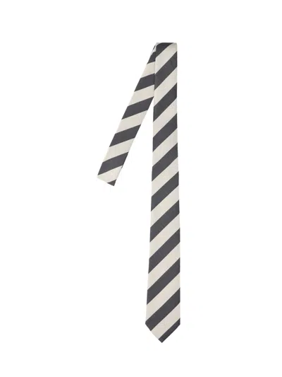 Ami Alexandre Mattiussi Striped Tie In Multi