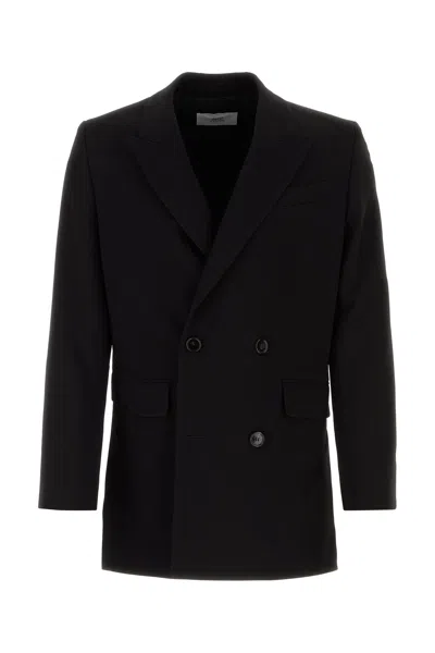 AMI ALEXANDRE MATTIUSSI AMI BLACK WOOL BLAZER