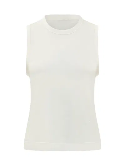 Ami Alexandre Mattiussi Gironeck Mini Tank Top In Blanc Creme