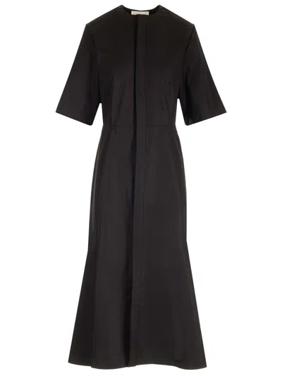 Ami Alexandre Mattiussi Godet Midi Dress Dresses Black