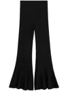 Ami Alexandre Mattiussi Black Godet Short Trousers Black In Black  