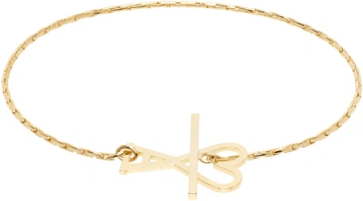 Ami Alexandre Mattiussi Gold Ami De Cœur Chain Bracelet In Gold/902