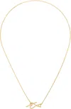 Ami Alexandre Mattiussi Gold Brass Ami De Coeur 2 In 1 Chain Necklace In 902 Gold