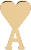 Ami Alexandre Mattiussi Gold Brass Ami De Coeur Single Stud Earring In 902 Gold