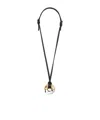 Ami Alexandre Mattiussi Ami Paris Dune Square Necklace In Black