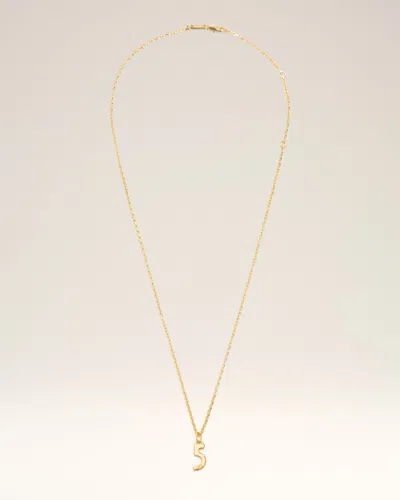Ami Alexandre Mattiussi Number-pendant Necklace In Gold