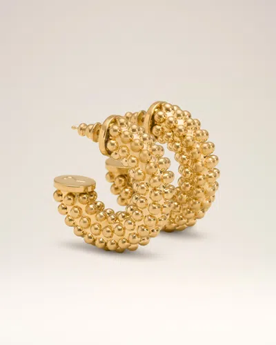 Ami Alexandre Mattiussi Gold Brass Pearl Earrings Gold