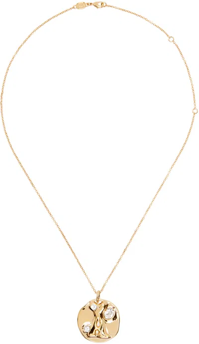 Ami Alexandre Mattiussi Gold Medal Necklace In Gold/902