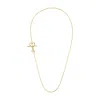 Ami Alexandre Mattiussi Gold Metal Adc 2 In 1 Chain Necklace
