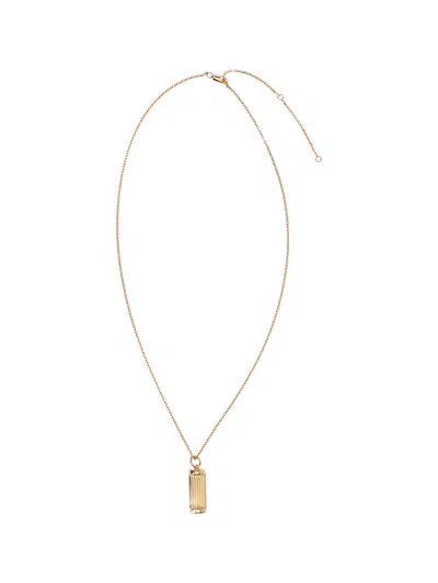 Ami Alexandre Mattiussi Gold-plated Brass Pendant Charm Necklace
