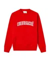 Ami Alexandre Mattiussi Graphic-print Cotton Sweatshirt In Red
