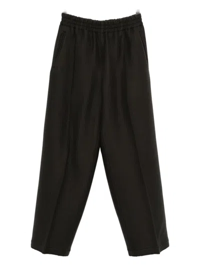 AMI ALEXANDRE MATTIUSSI AMI PARIS WOOL WIDE LEG TROUSERS