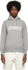 Ami Alexandre Mattiussi Gray 'cœur Sacré' Hoodie In 055 Wool Viscose Can