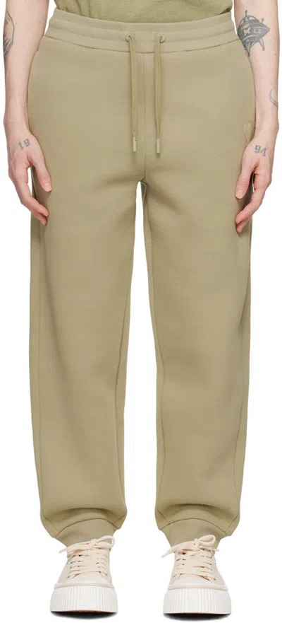 Ami Alexandre Mattiussi Green Ami De Cœur Lounge Pants In Sauge/317