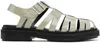 Ami Alexandre Mattiussi Anatomical Toe Hale-heeled Sandals In Sauge/317