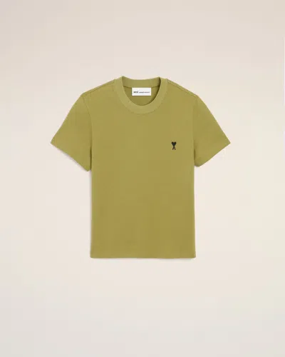 Ami Alexandre Mattiussi Cotton T-shirt In Green
