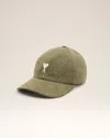 Ami Alexandre Mattiussi Green Cotton Ami De Coeur Embroidery Cap Green In Laurel