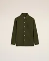 Ami Alexandre Mattiussi Ami De Coeur Overshirt In Loden