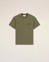Ami Alexandre Mattiussi Green Cotton Ami Patch T-shirt Green In Laurel