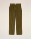 Ami Alexandre Mattiussi Ami Paris Bronze Corduroy Trousers Men In Multi