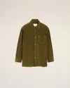 Ami Alexandre Mattiussi Overshirt With Chest Pocket And Long Sleeves In Green