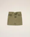 Ami Alexandre Mattiussi Green Cotton Mini Skirt Green In Laurel