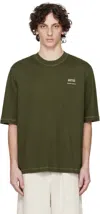 Ami Alexandre Mattiussi Alexandre Mattiussi In Cotton Jersey T-shirt Green In Green
