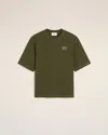 Ami Alexandre Mattiussi Alexandre Mattiussi In Cotton Jersey T-shirt Green In Loden
