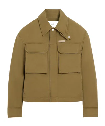 Ami Alexandre Mattiussi Green Cotton Worker Jacket