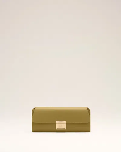 Ami Alexandre Mattiussi Green Cow Leather Mimi Pouch Green