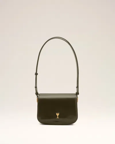 Ami Alexandre Mattiussi Green Cow Leather Paris Paris Bag Green In Neutral