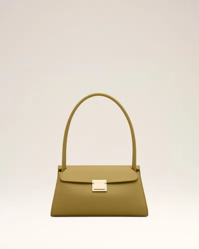 Ami Alexandre Mattiussi Green Cow Leather Small Mimi Bag Green