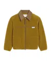 Ami Alexandre Mattiussi Ami Paris Zip Fleece Jacket In Brown