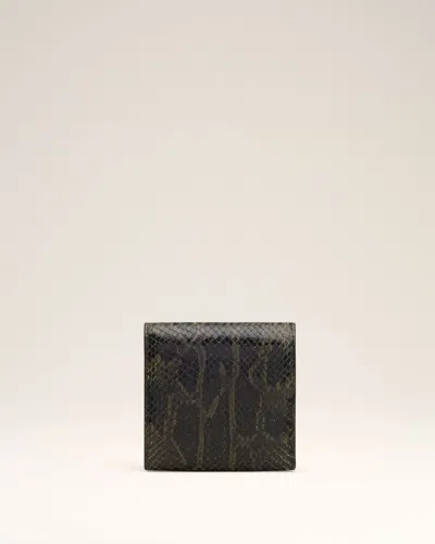 Ami Alexandre Mattiussi Green Leather Paris Paris Wallet Green