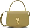 Ami Alexandre Mattiussi Ami Paris Ami De Coeur Logo Plaque Shoulder Bag In Havana/vibrated Bras