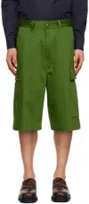Ami Alexandre Mattiussi Cargo-shorts Mit Geradem Bein In Evergreen/311