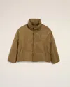 Ami Alexandre Mattiussi Green Taffetas Ami De Coeur Down Jacket Green In Brown
