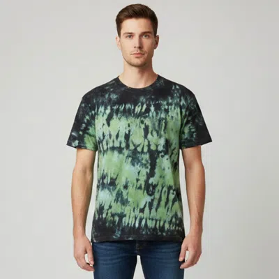Pre-owned Ami Alexandre Mattiussi Green Tie Dye Jersey T-shirt S