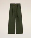 Ami Alexandre Mattiussi Wool Cargo Pants In Loden