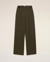 Ami Alexandre Mattiussi Green Wool Sailor Trousers Green In Black Olive