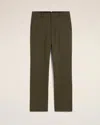 Ami Alexandre Mattiussi Green Wool Straight Fit Trousers Green In Black Olive