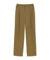 Ami Alexandre Mattiussi Green Wool Tabs Wide Trousers In Green