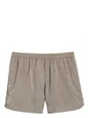 AMI ALEXANDRE MATTIUSSI GREY AMI DE COEUR CANVAS SWIM SHORTS