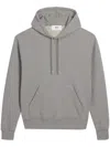 Ami Alexandre Mattiussi Ami Paris Long-sleeved Drawstring Hoodie In Grey